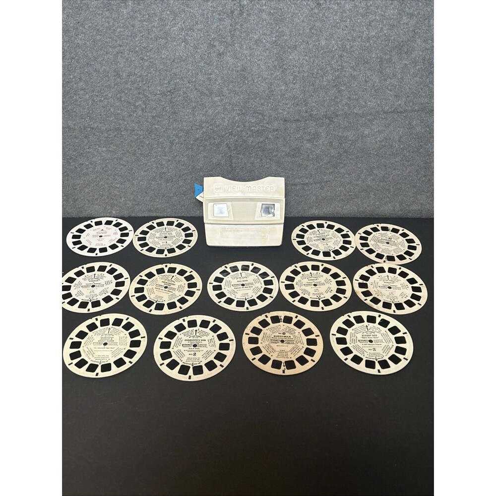 Vtg Viewmaster GAF Reel Set Of 11 Some Duplicates Scooby Flintstones Godzilla